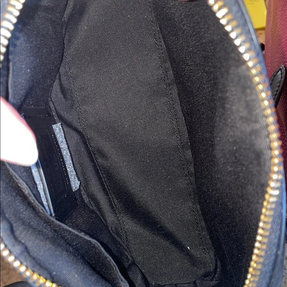 Coach Brown and Black Signature Dome Crossbody Handbag and Wallet - Picture 14 of 16